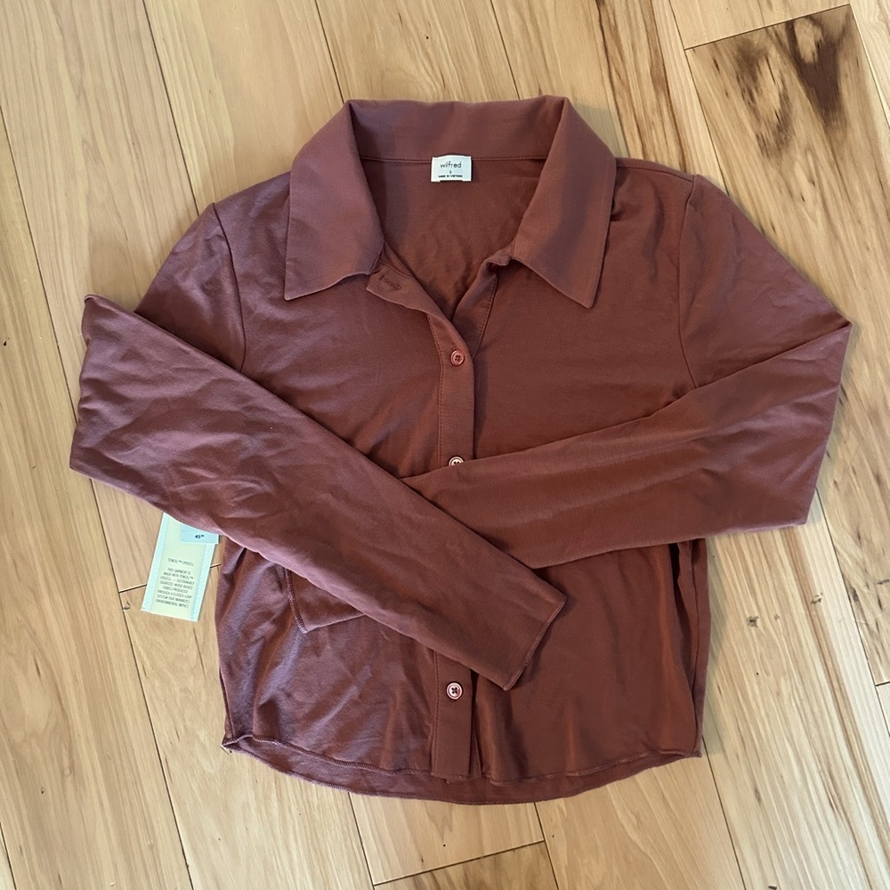 Aritzia Wilfred Pose Waist Length Long Sleeve